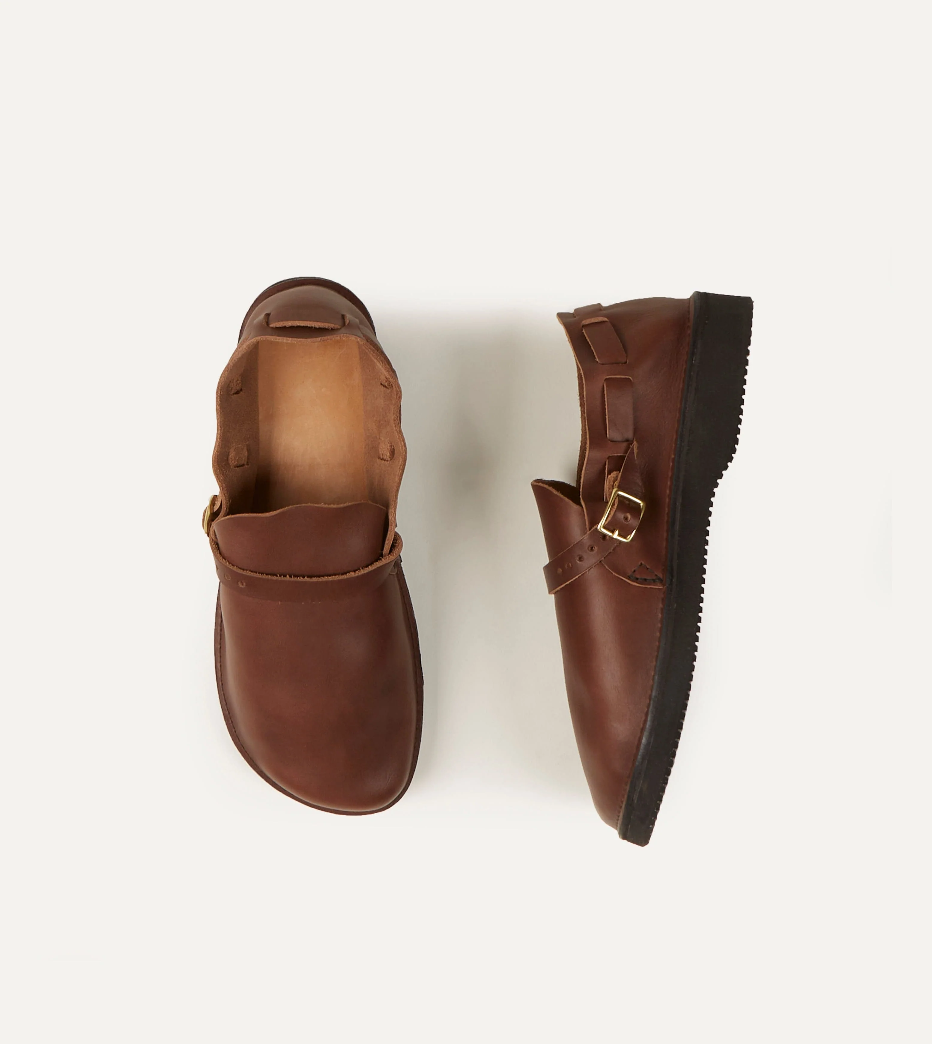 Aurora Shoe Co. Middle English Brown Full Grain Leather Shoe - Image 3