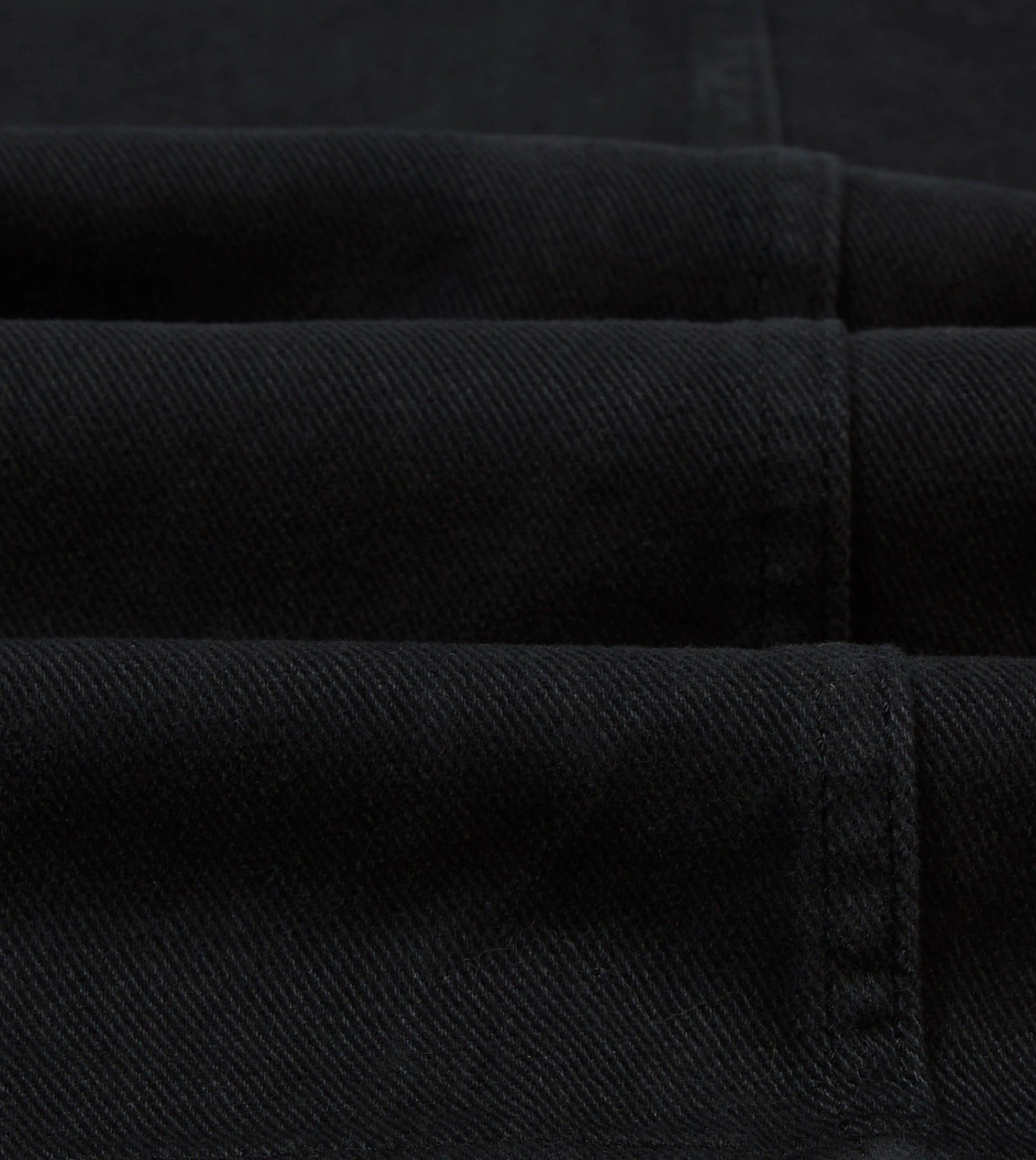 Black Heavy Twill Cotton Five-Pocket Chore Jacket - Image 2
