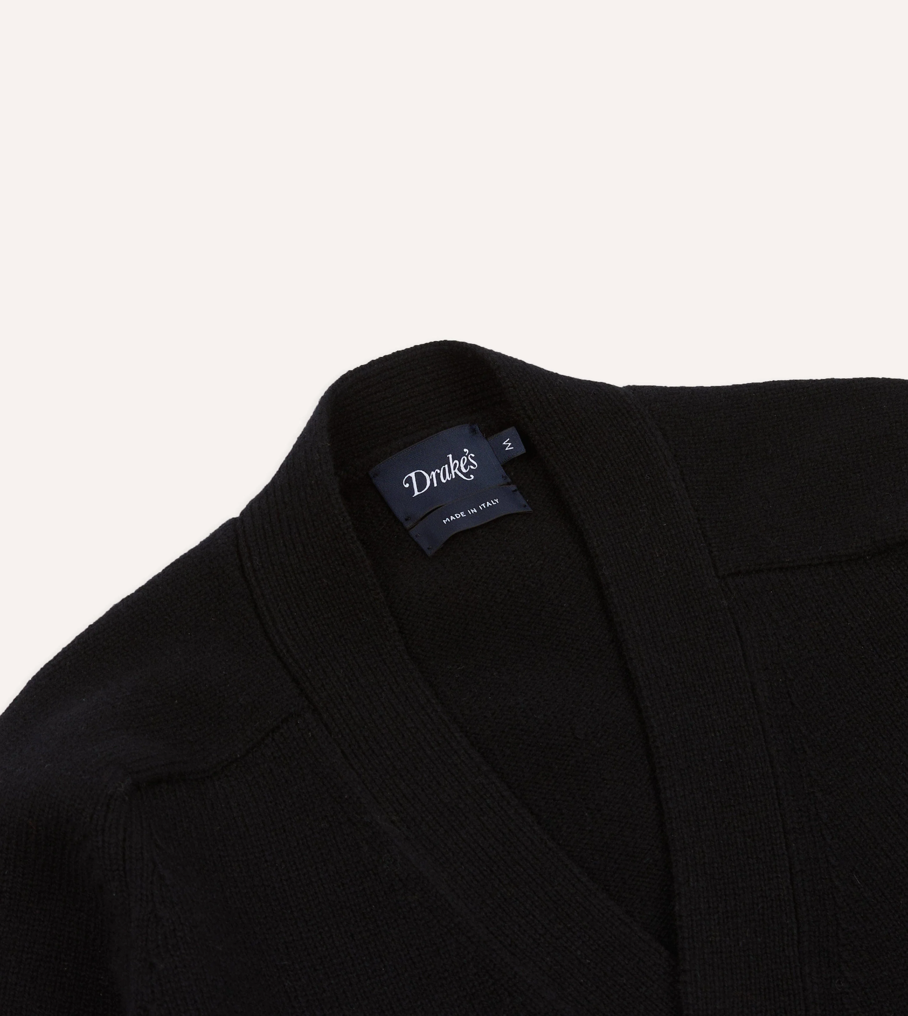 Black Lambswool 6 Button Cardigan - Image 3