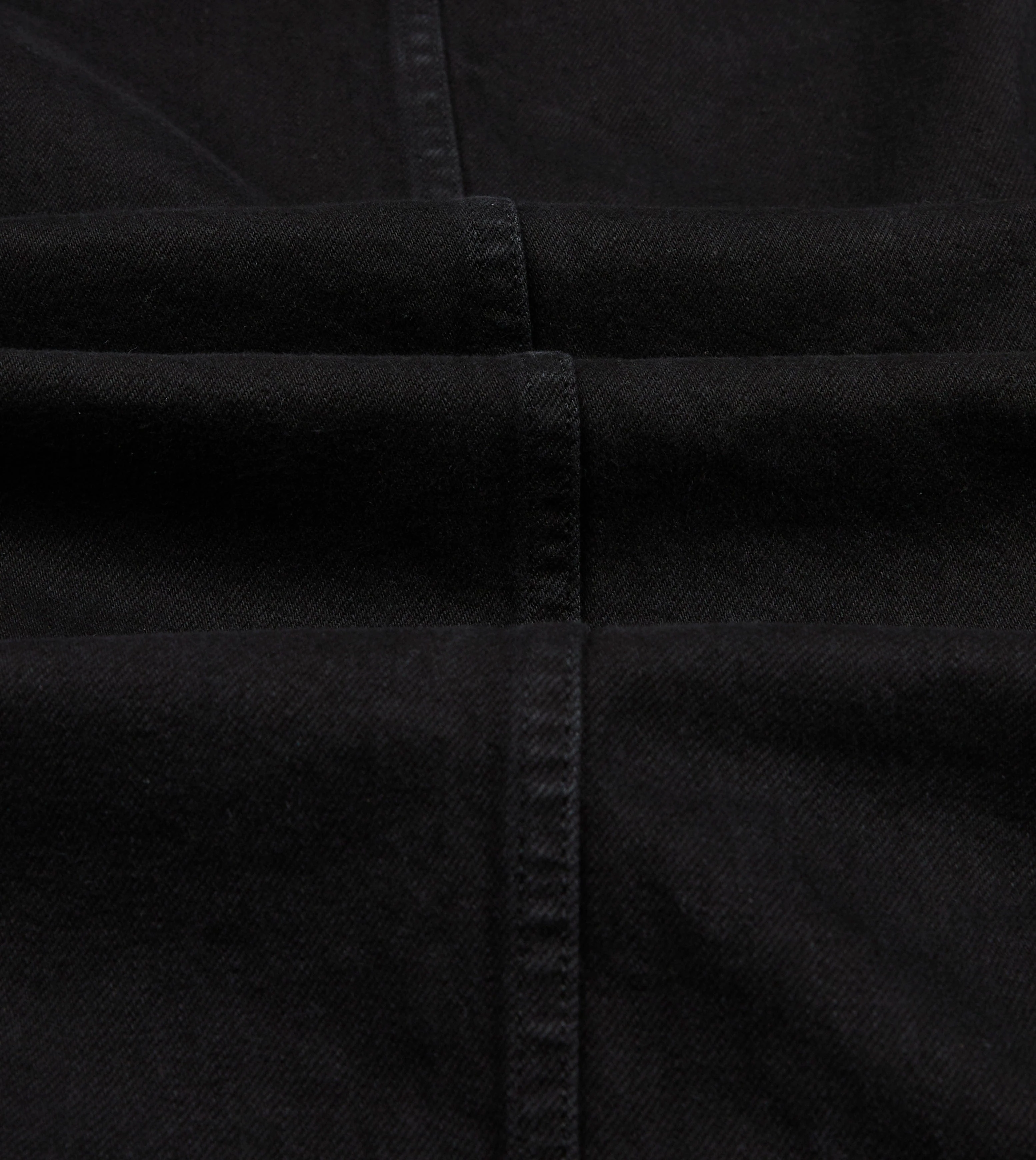 Black Selvedge Denim Five-Pocket Chore Jacket - Image 2