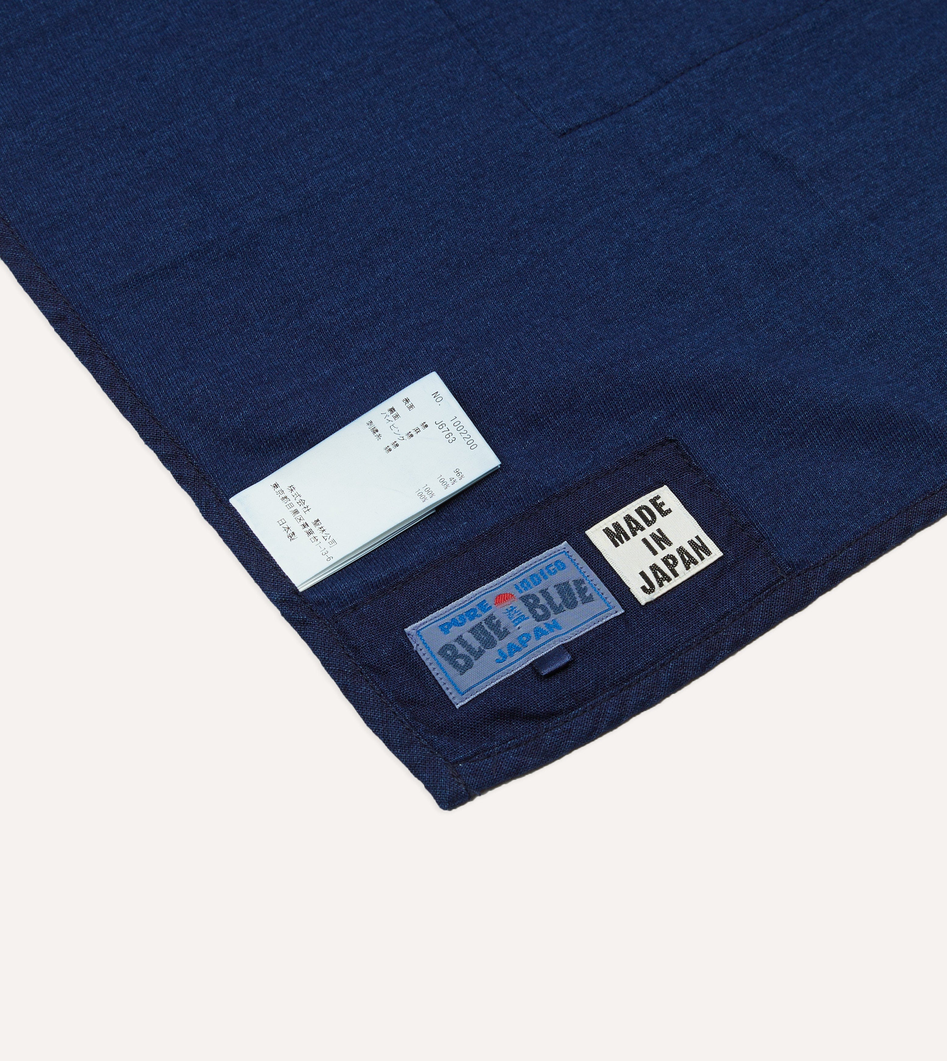 Blue Blue Japan Indigo Handstitched Patchwork Blanket - Image 4