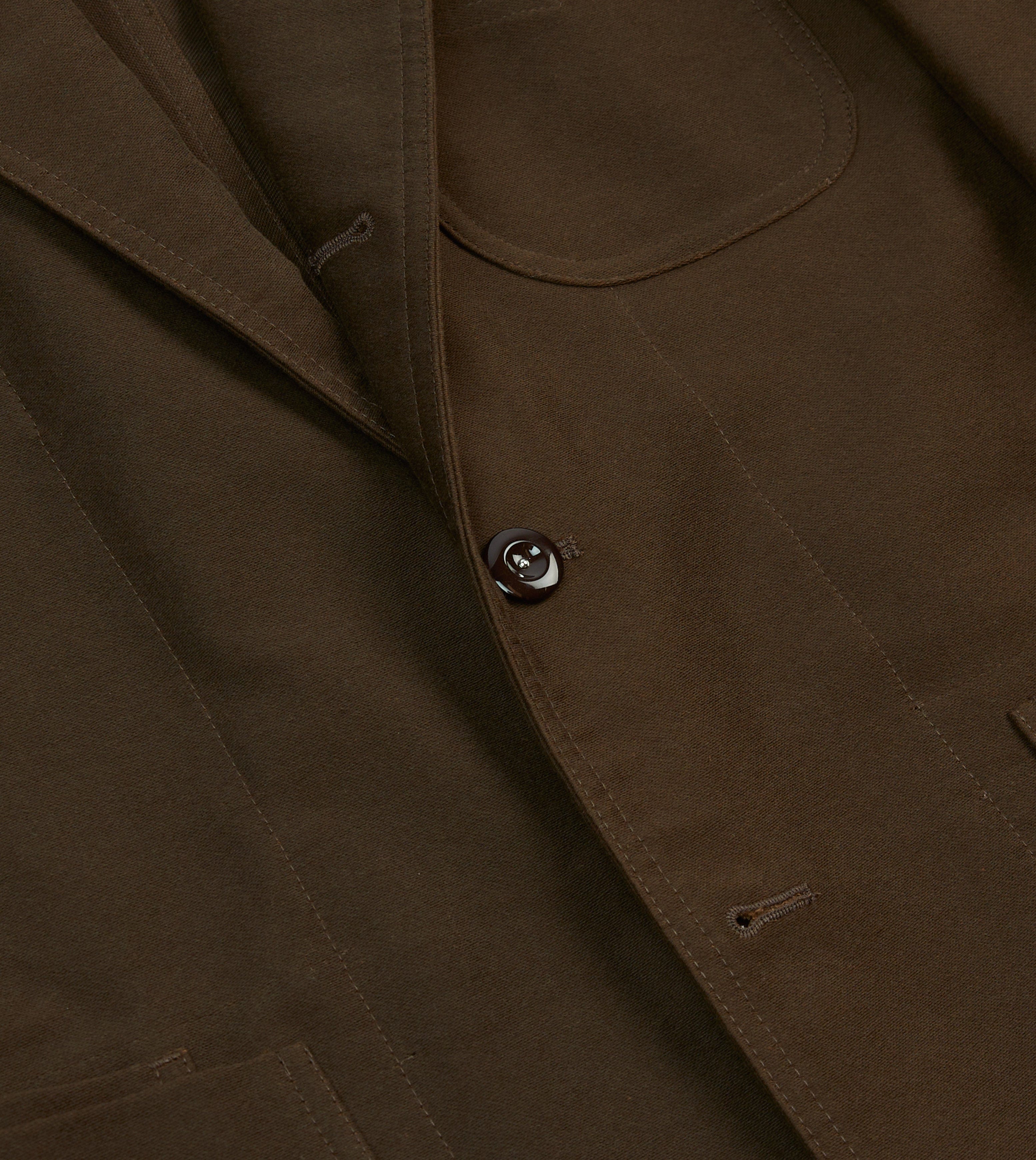 Brown Cotton Twill Western Games Blazer - Image 6