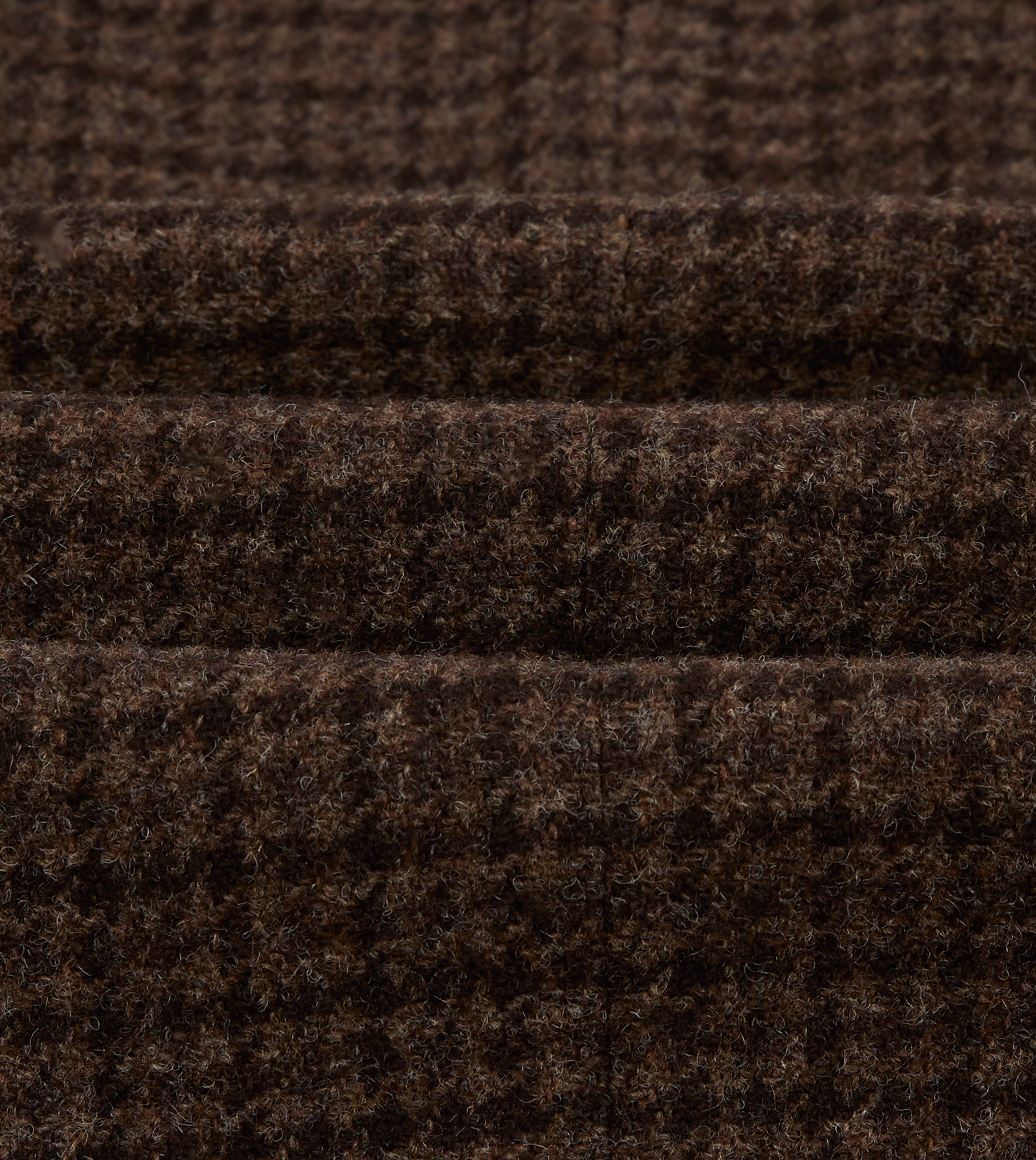 Brown Houndstooth Check Tweed Blazer - Image 2