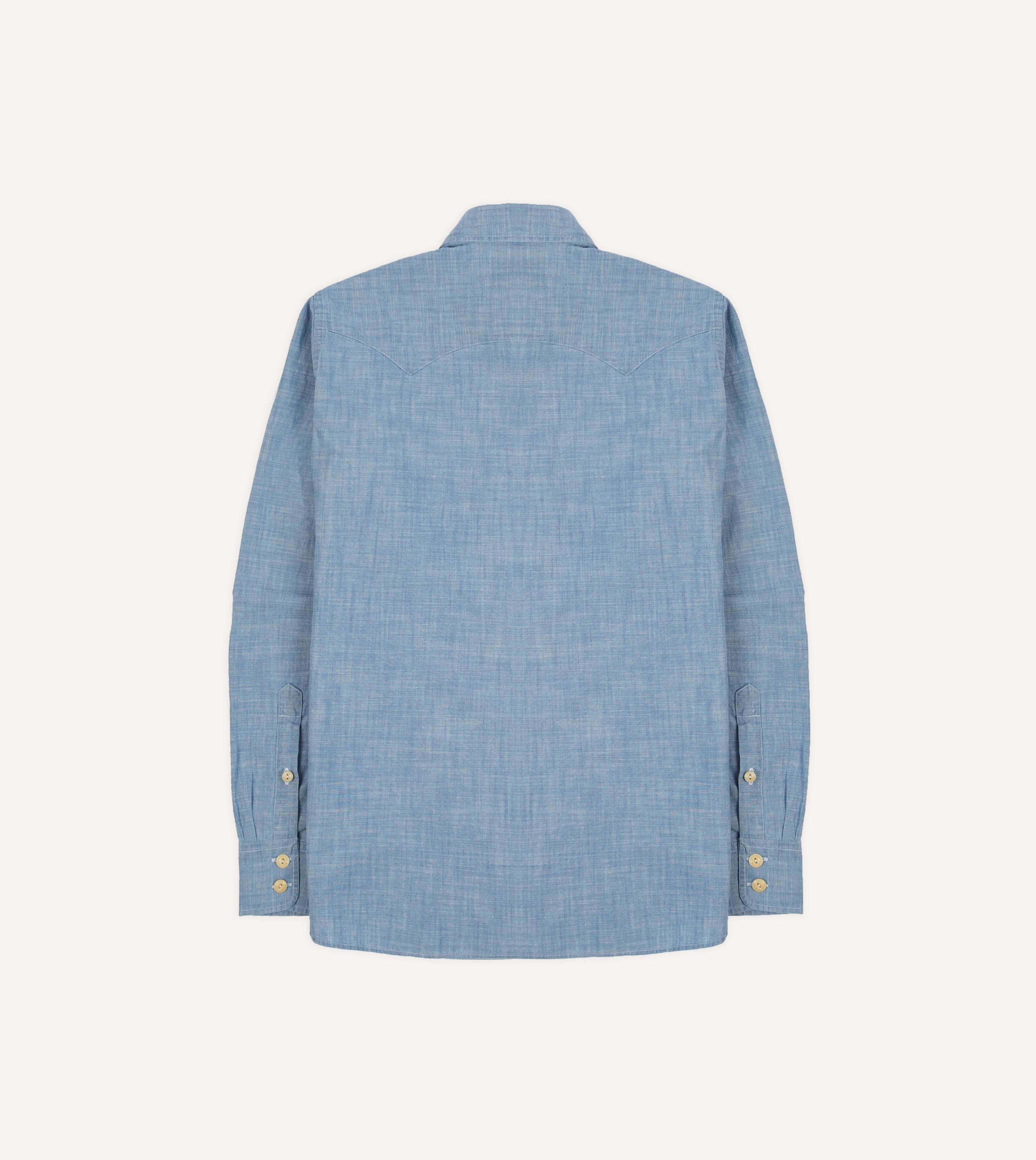 Chambray Two-Pocket Western Shirt - Image 6