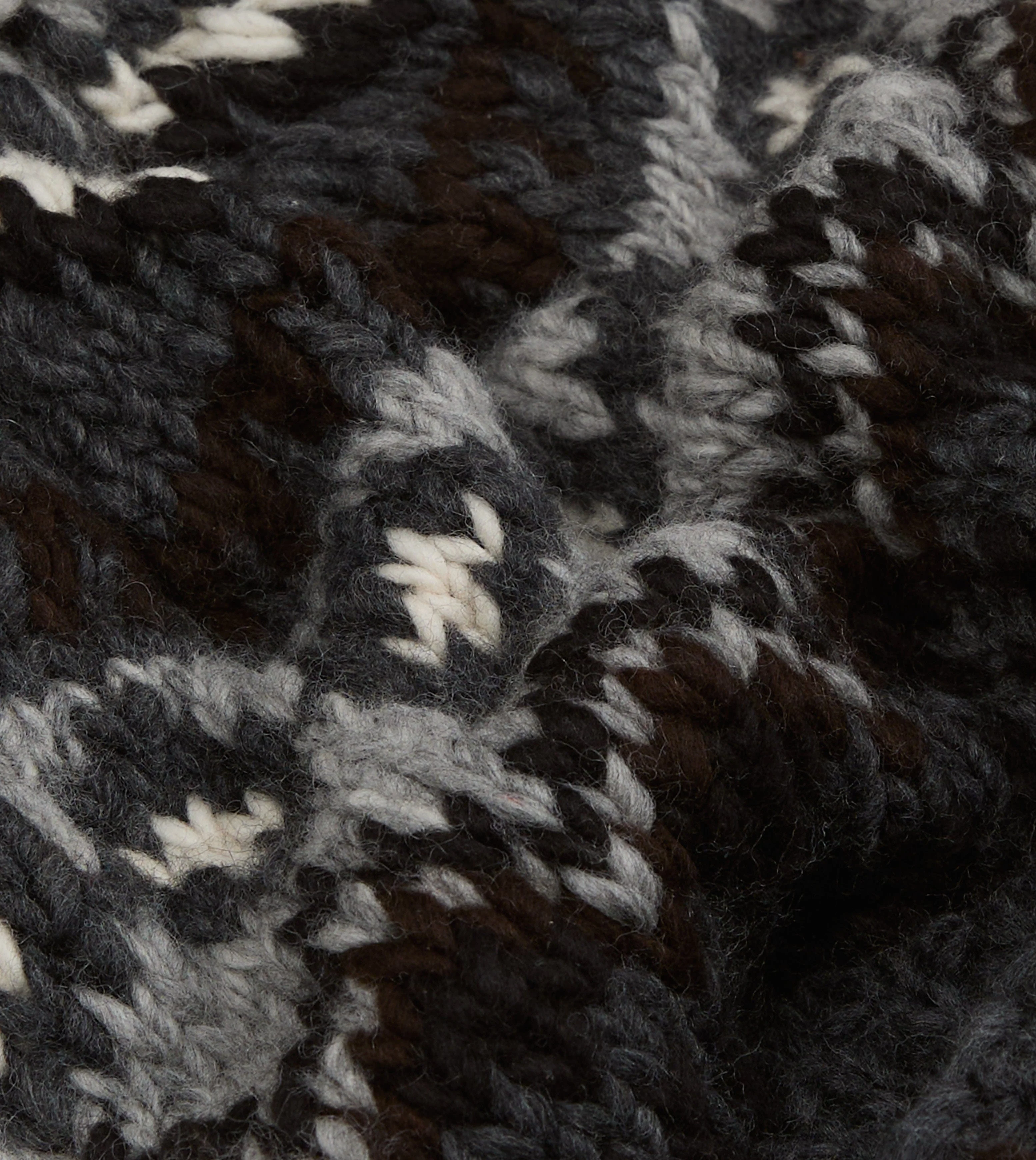 Chamula Grey Fairisle Merino Knit Cap - Image 2