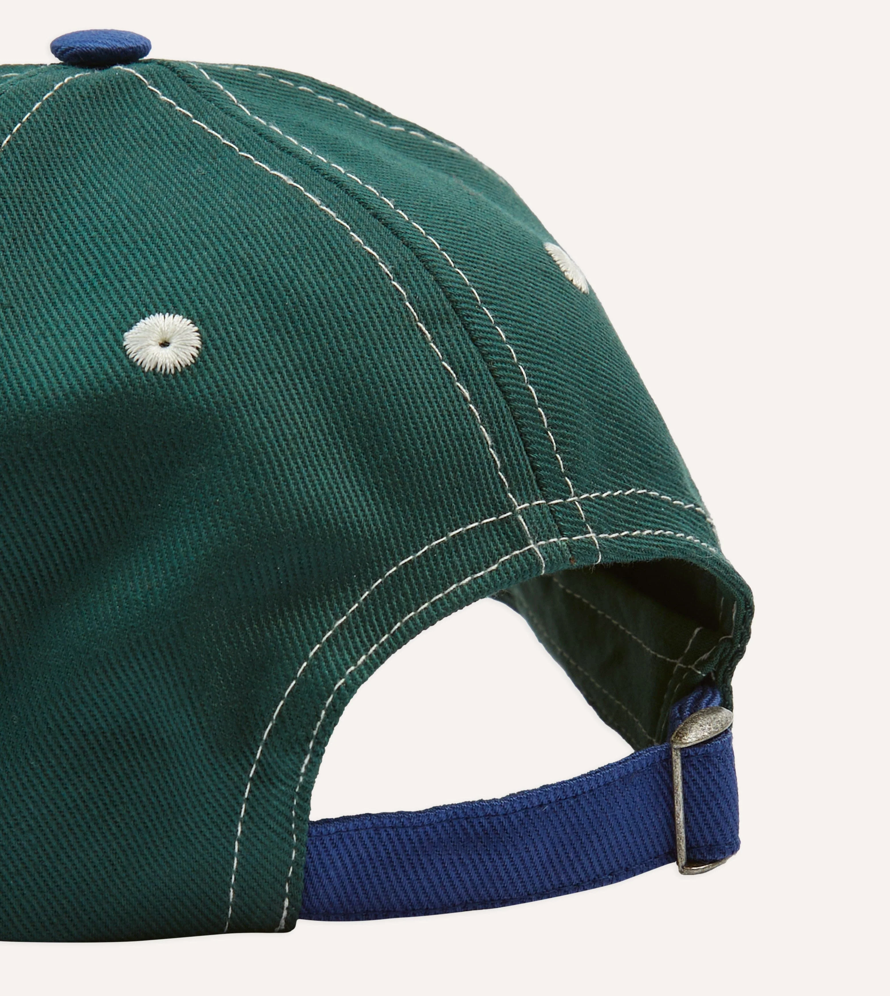 ‘D’ Emblem Cotton Twill Baseball Cap - Image 2