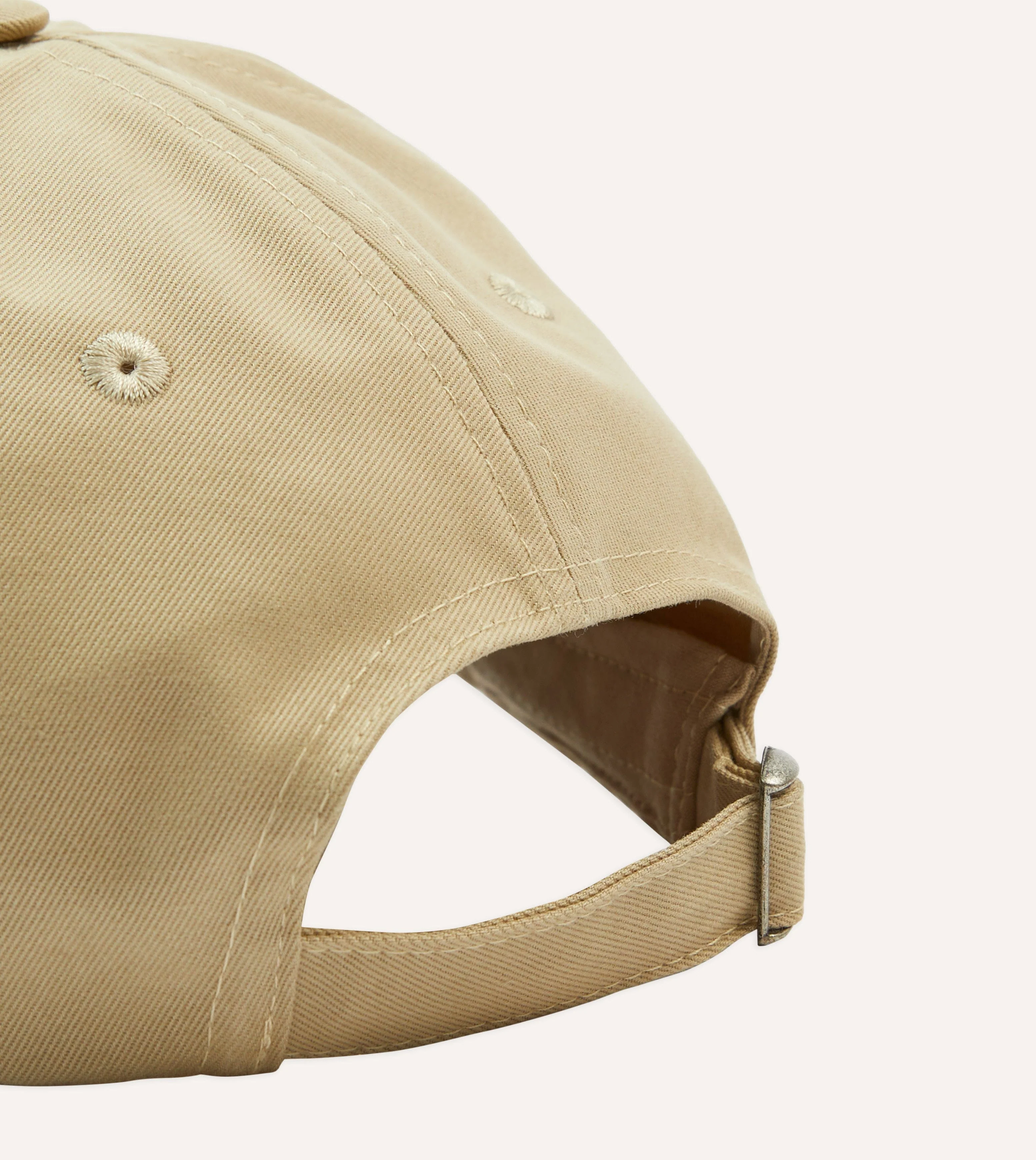 ‘D’ Flower Emblem Cotton Twill Baseball Cap - Image 2