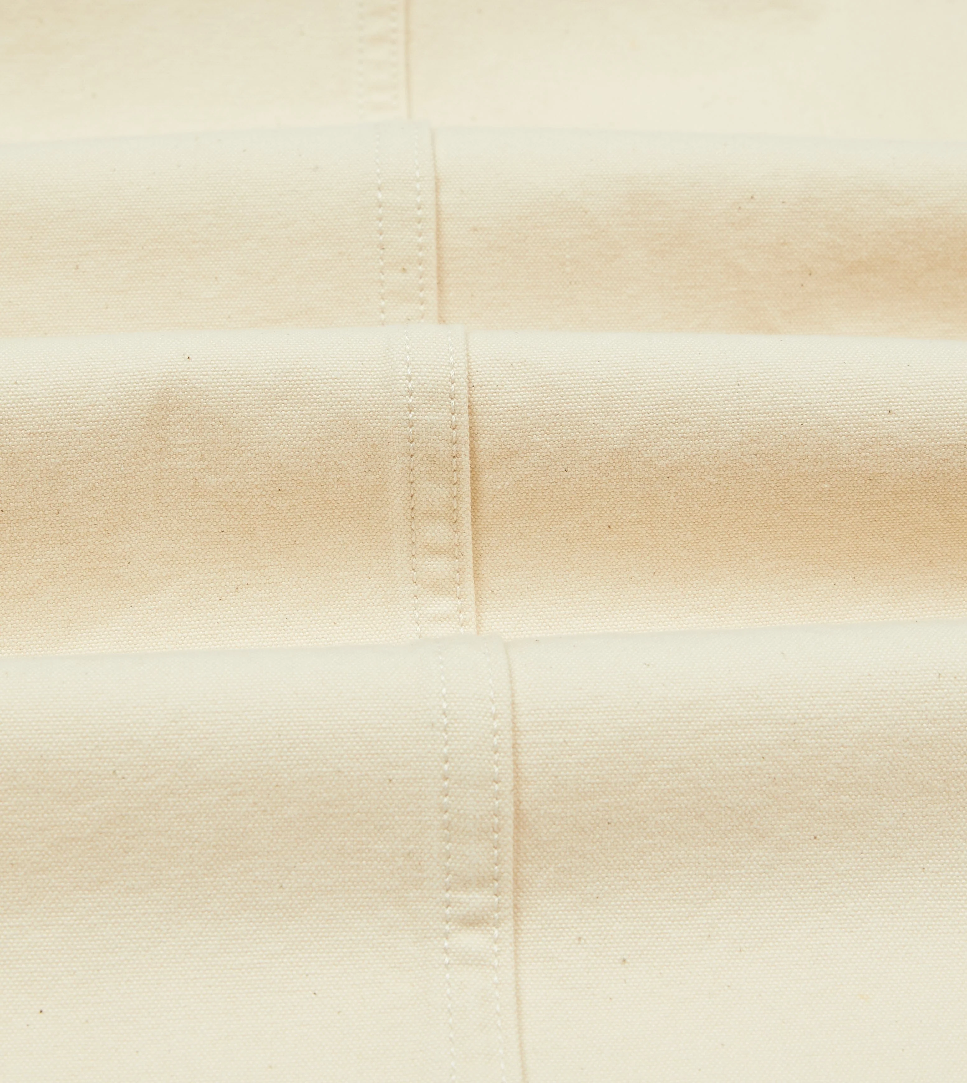 Ecru Cotton Duck Canvas Five-Pocket Chore Jacket - Image 2
