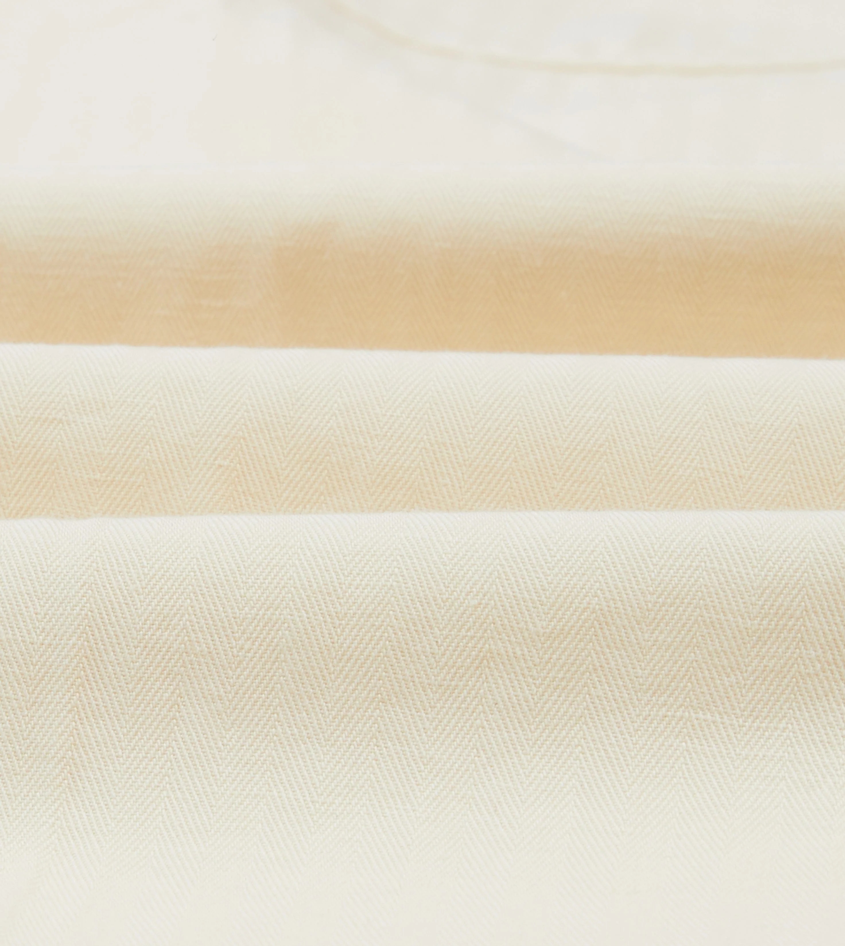 Ecru Cotton-Linen Herringbone Fatigue Trouser - Image 2
