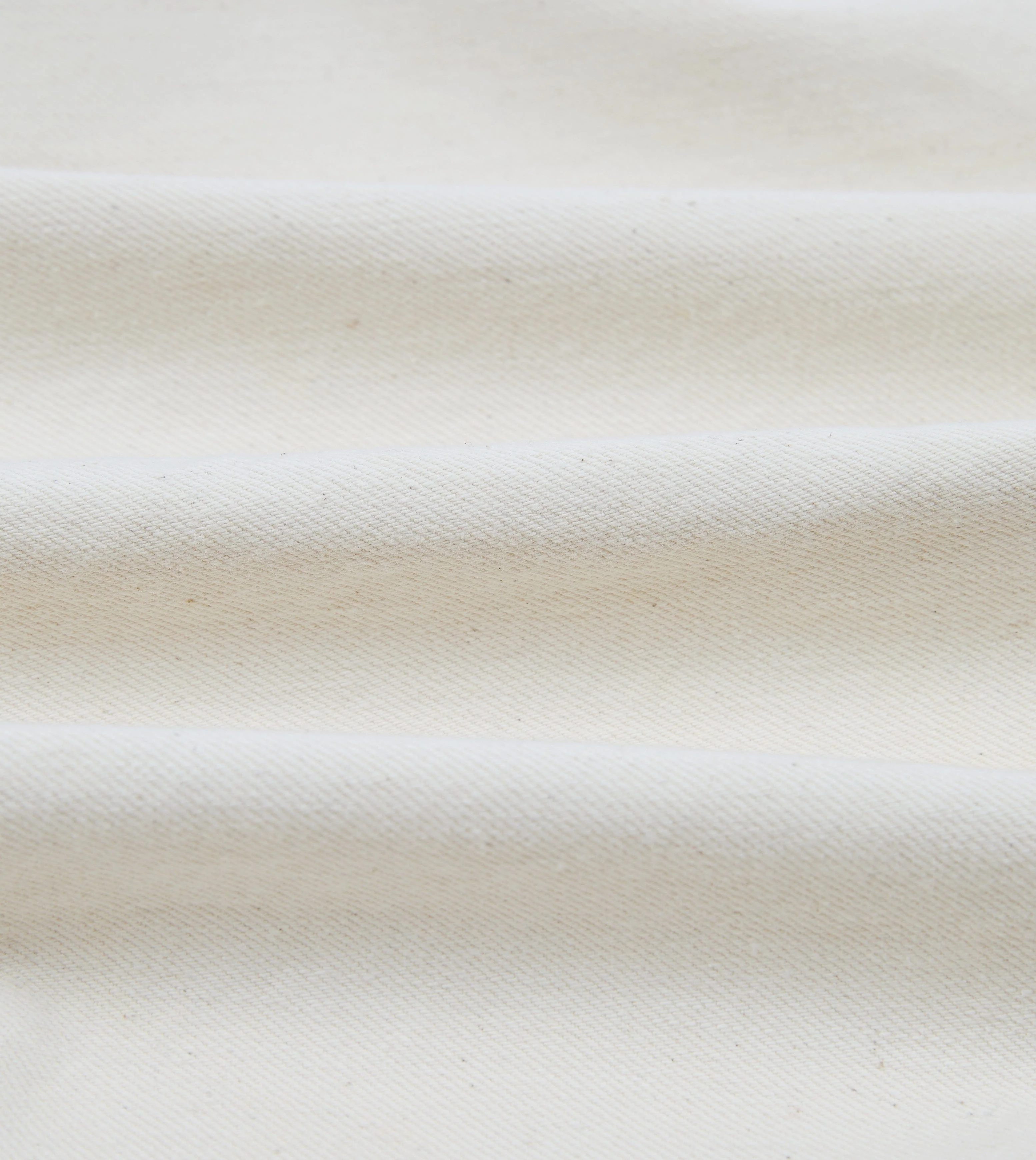 Ecru Heavy Twill Cotton Five-Pocket Chore Jacket - Image 2