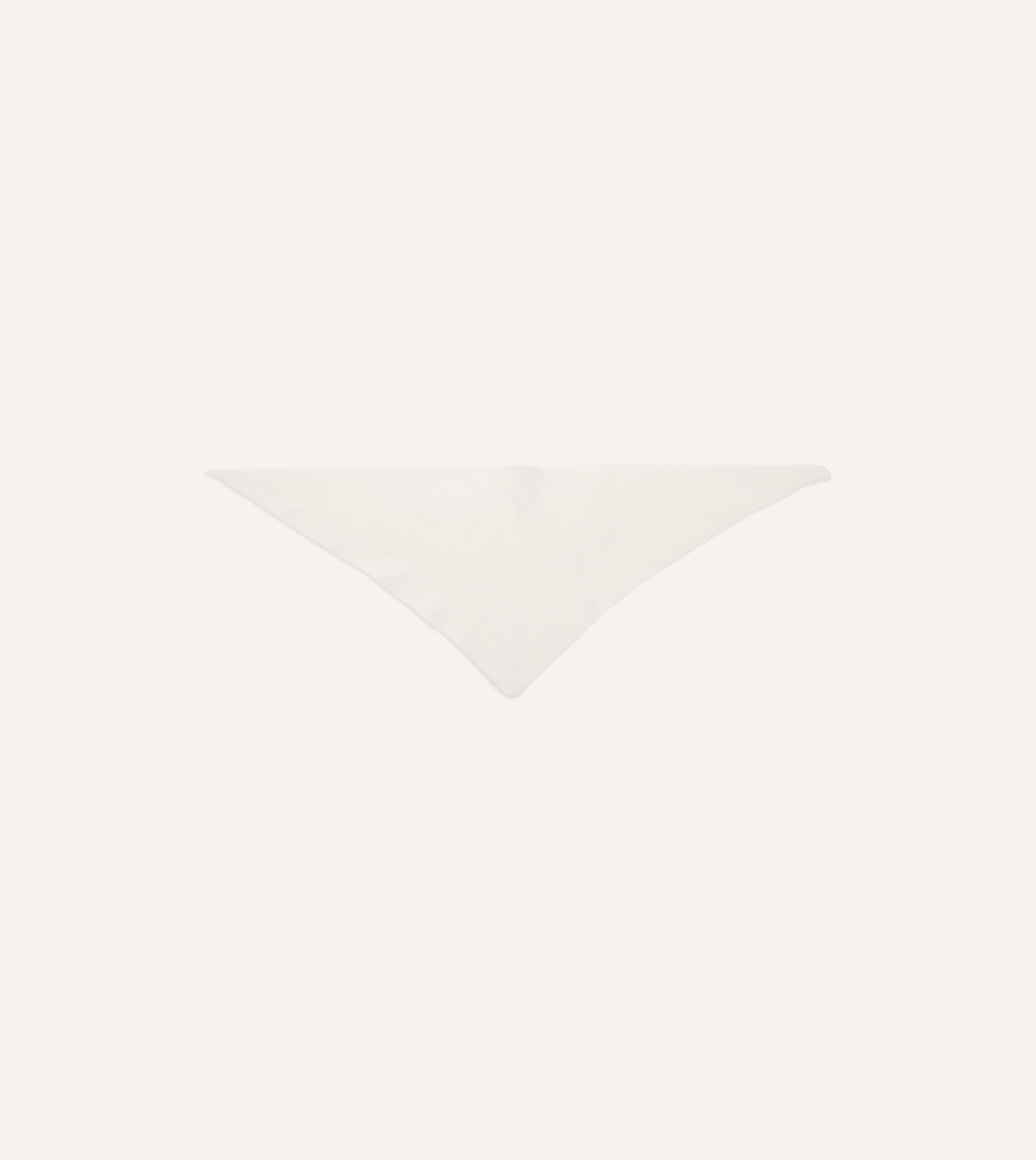 Ecru Lambswool Triangle Neck Scarf
