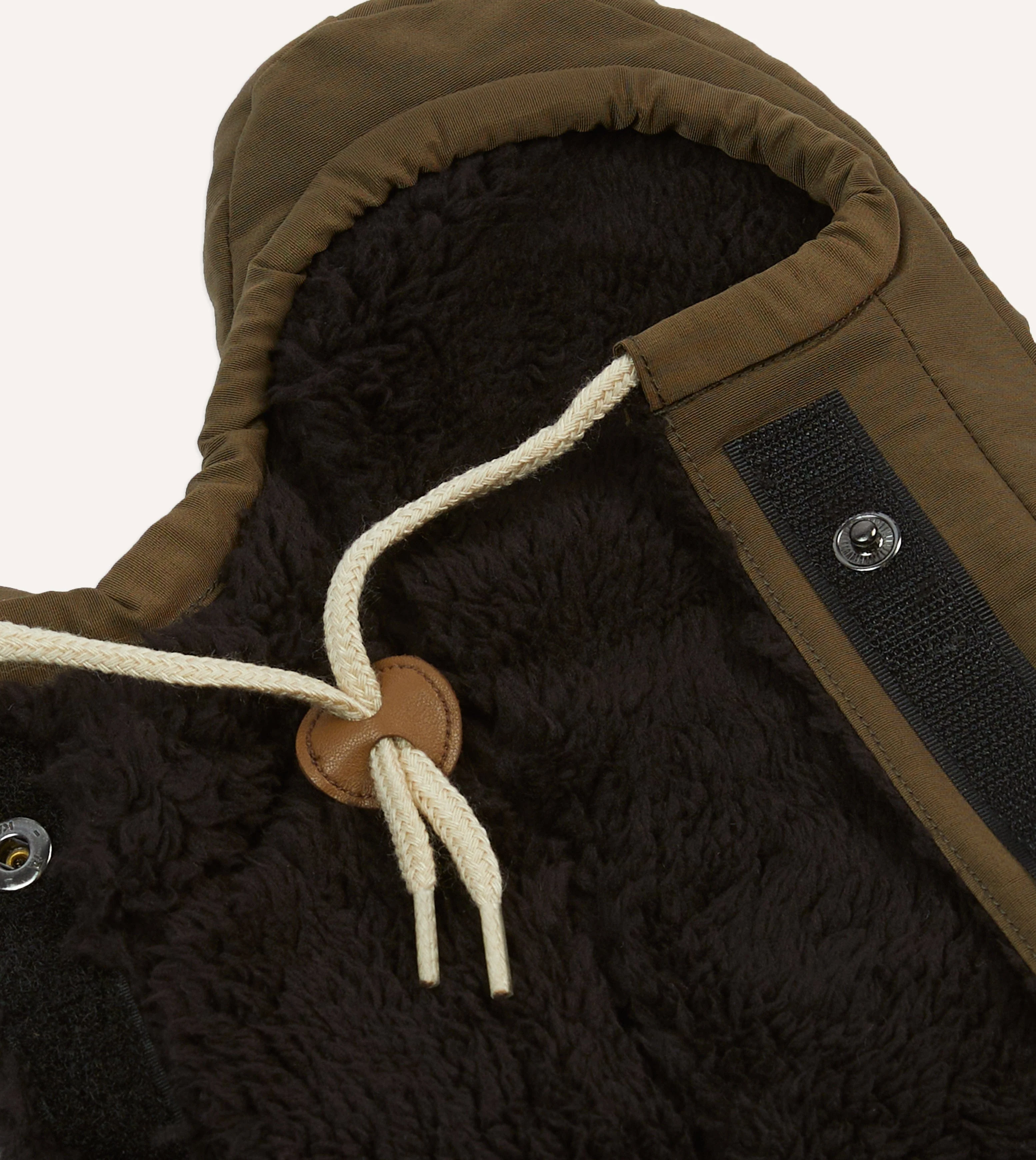 Elmer Khaki Cover Down Mittens - Image 3