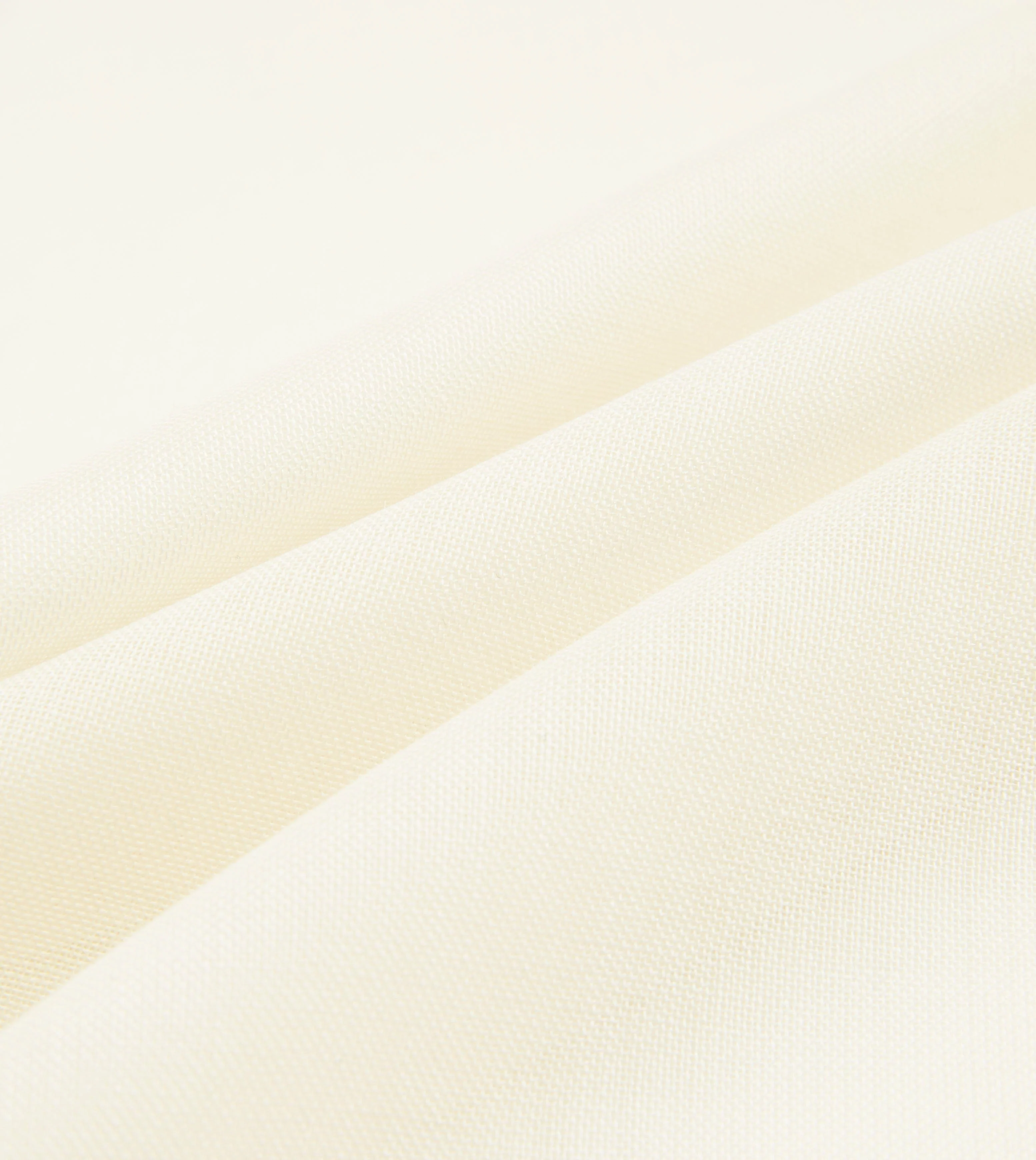 Ivory and Gold Shoestring Border Silk Pocket Square - Image 2