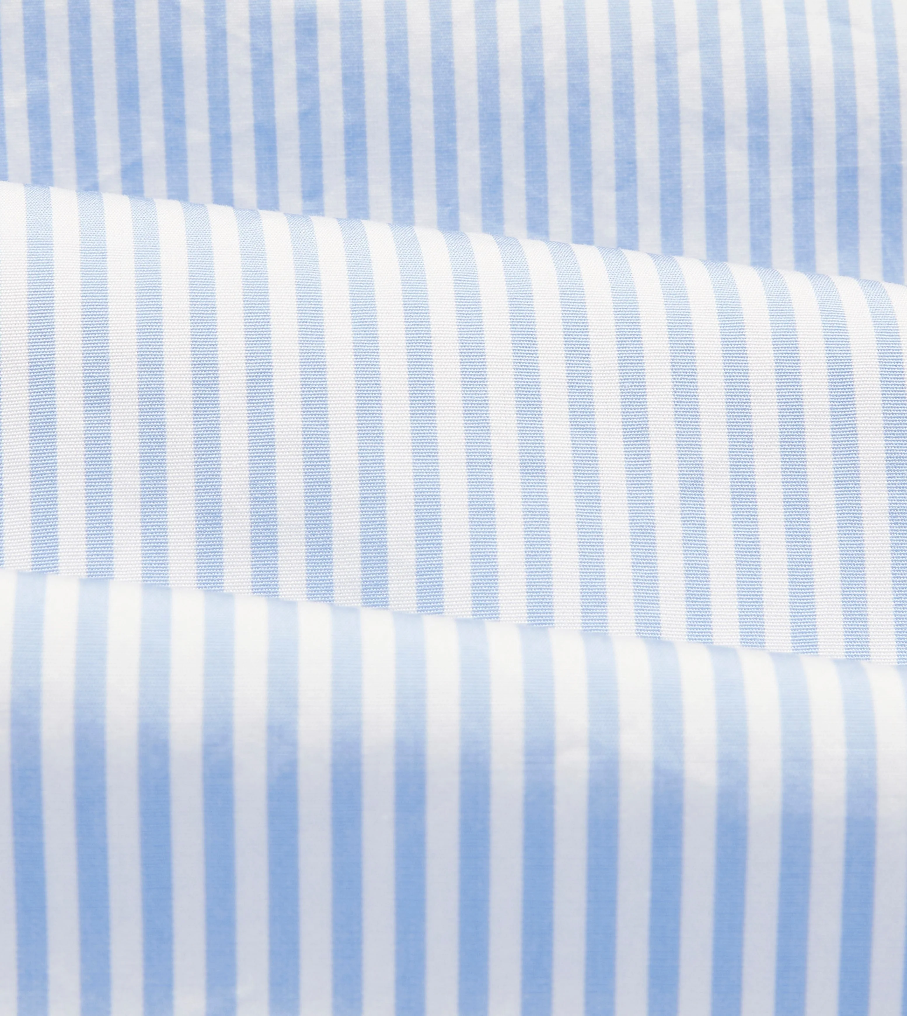 Light Blue Bengal Stripe Cotton Poplin Button-Down Shirt - Image 2