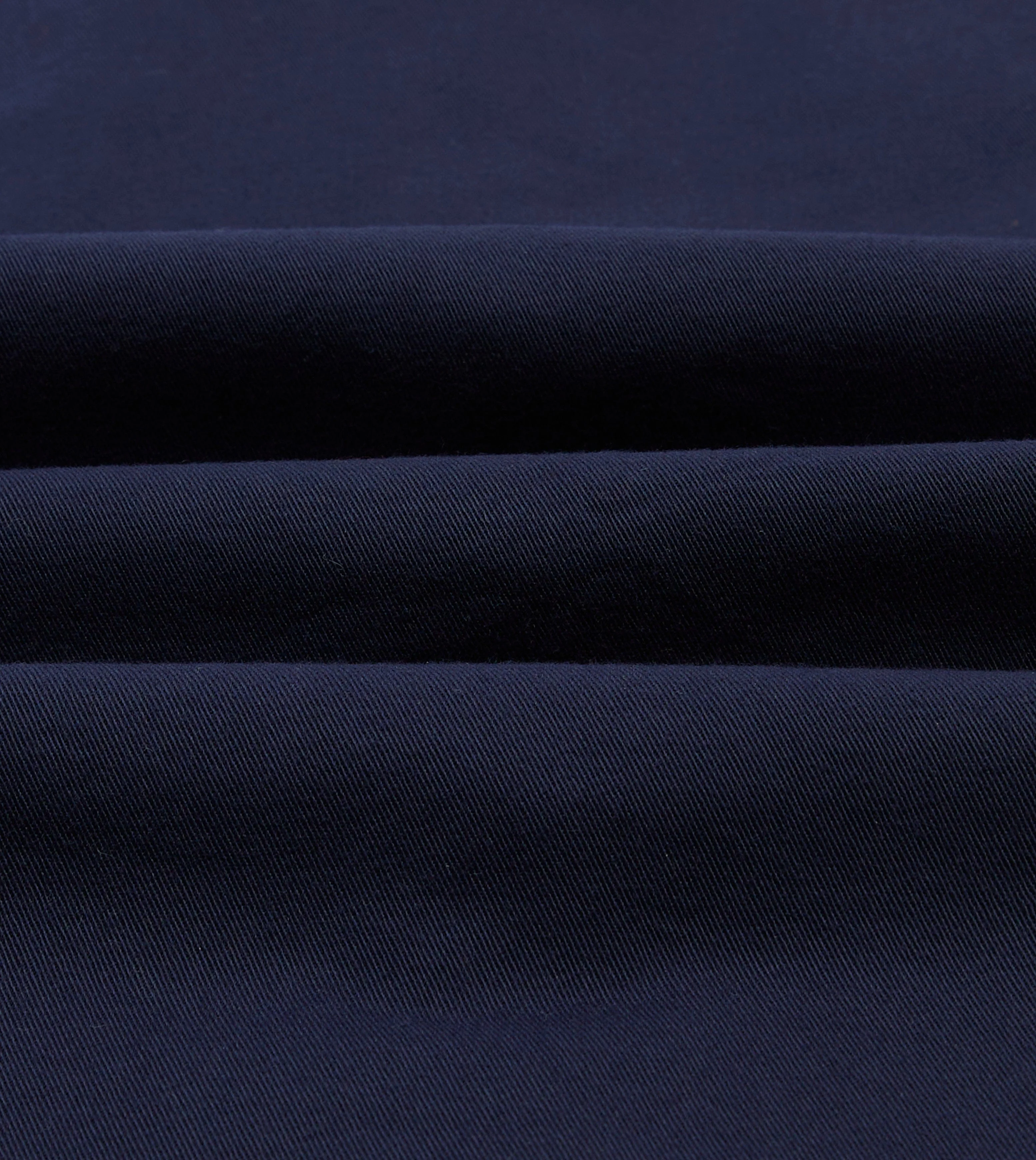 Navy Cotton Twill Two-Pocket Work Shirt - Image 2