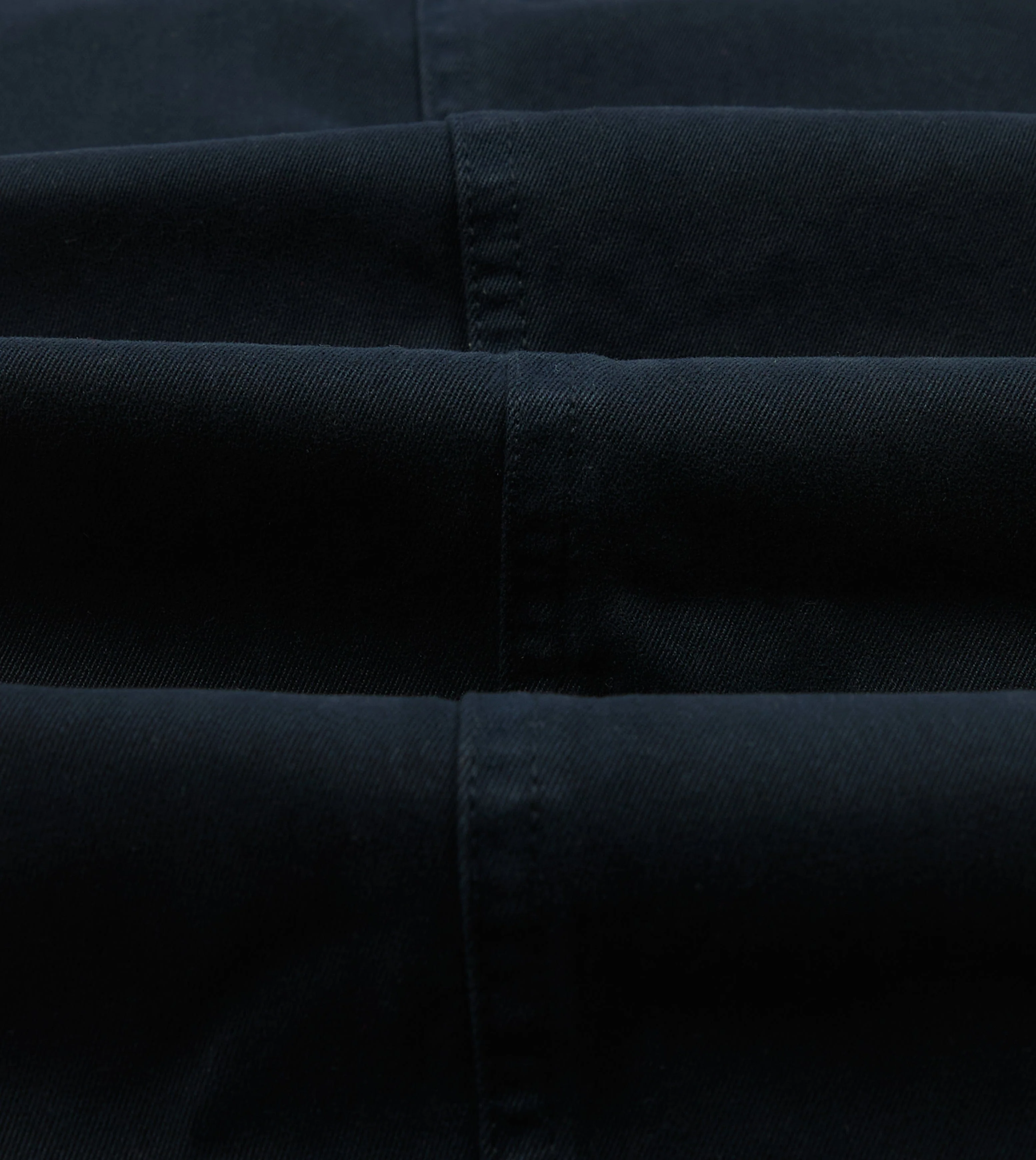 Navy Heavy Cotton Flat Front Chino - Image 2