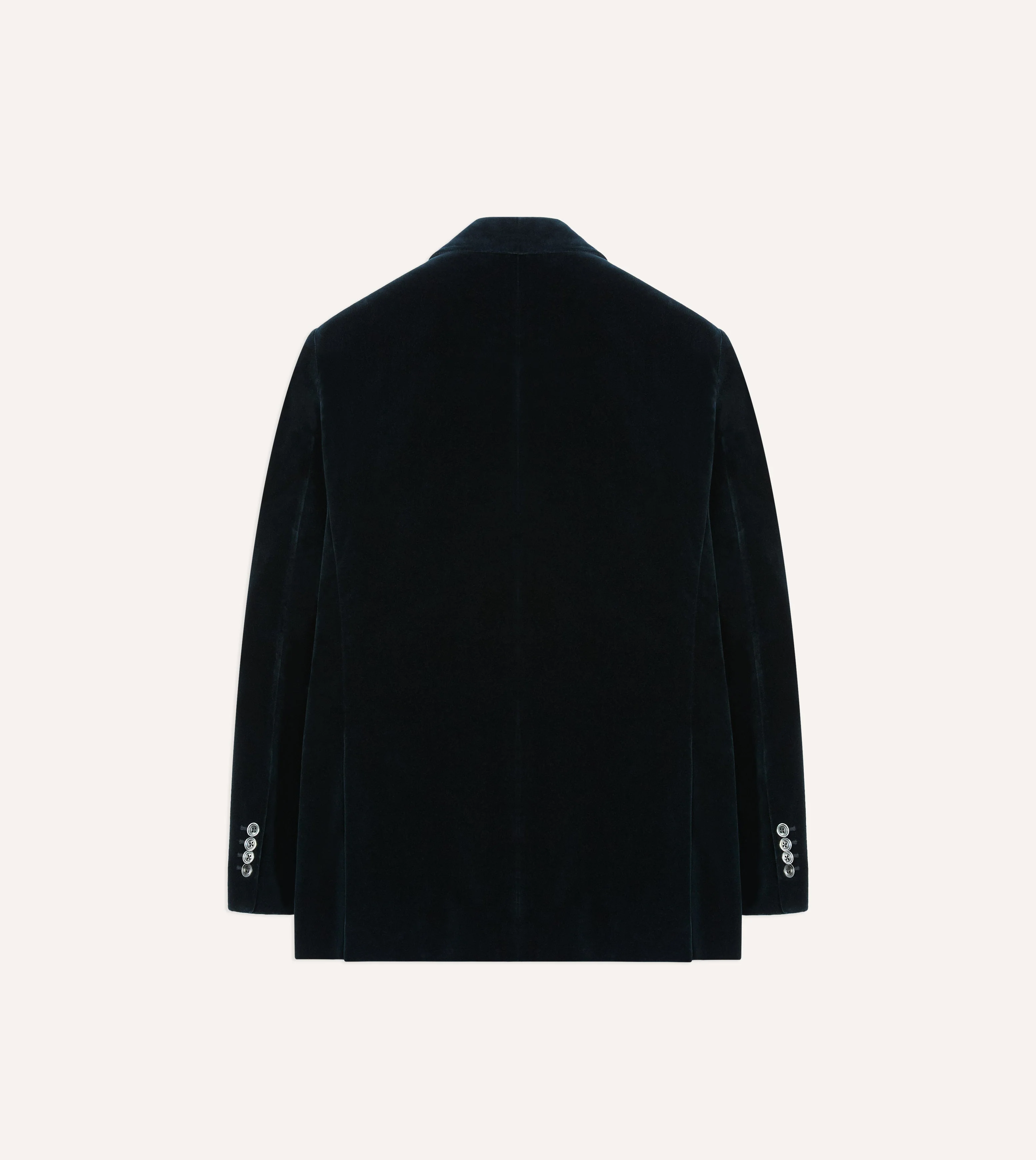 Navy Velvet Double-Breasted Blazer - Image 8