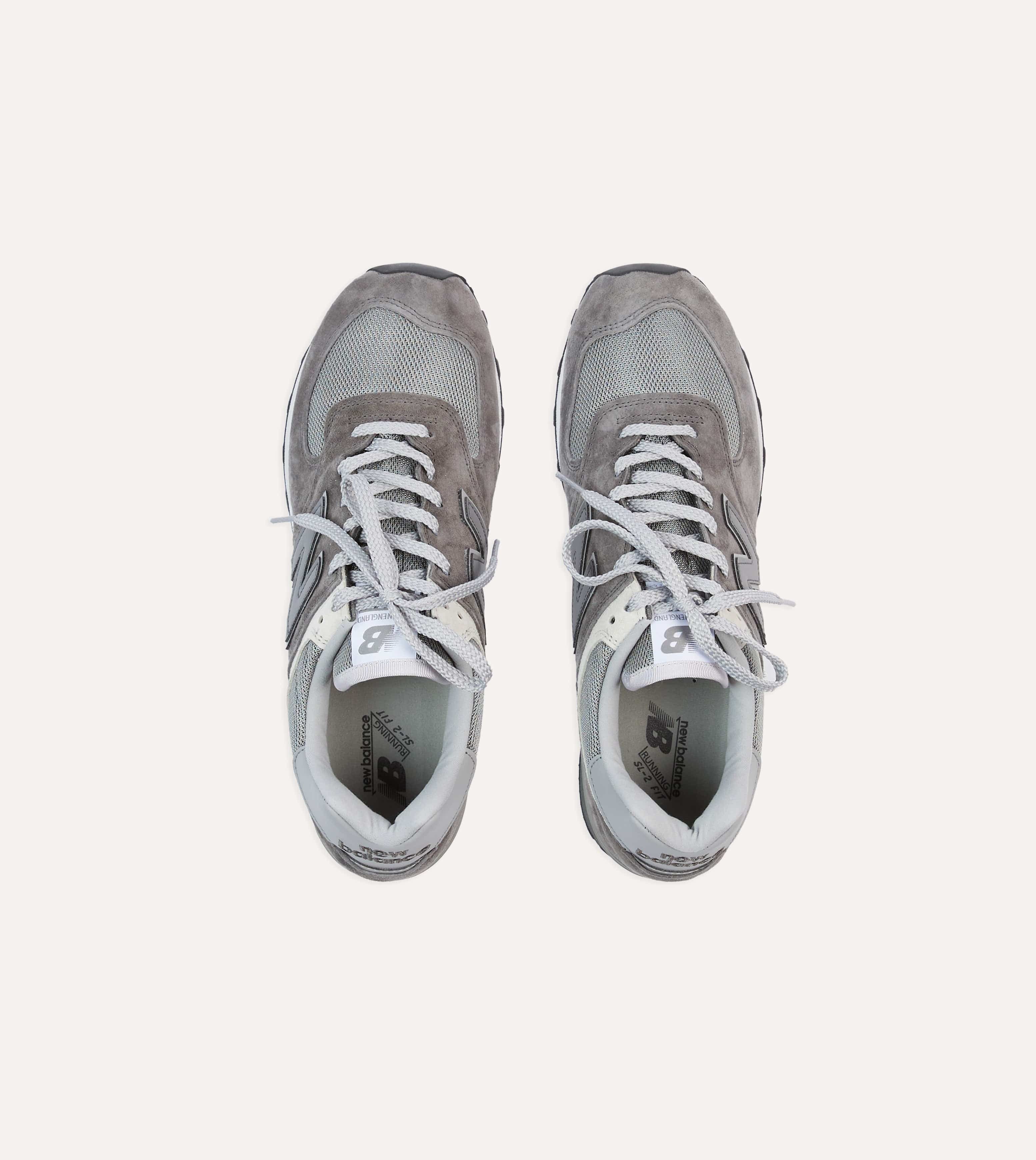New Balance Dark Gull Grey MADE in UK 576 Trainers - Image 4