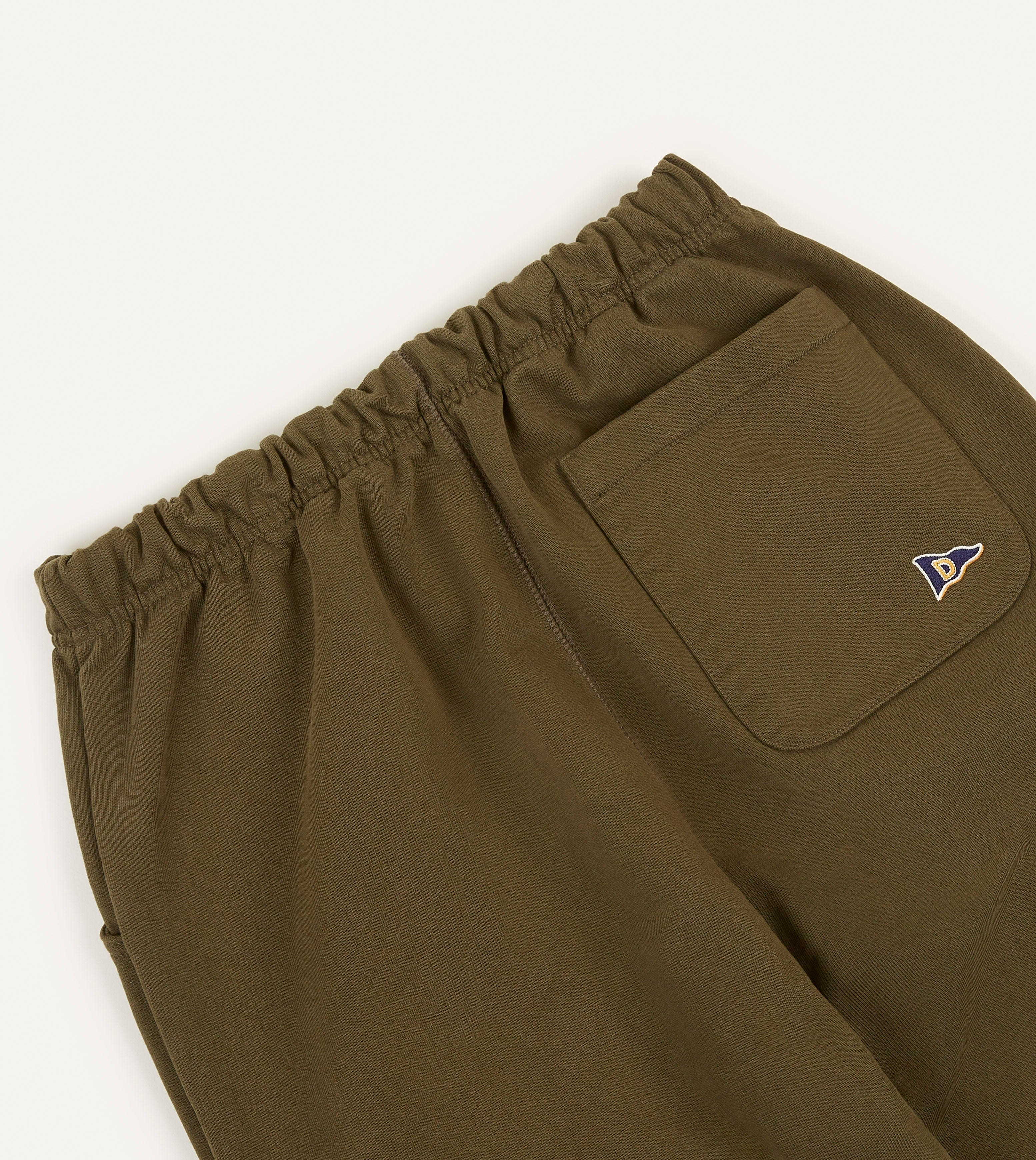 Olive Cotton Jogging Bottoms - Image 4