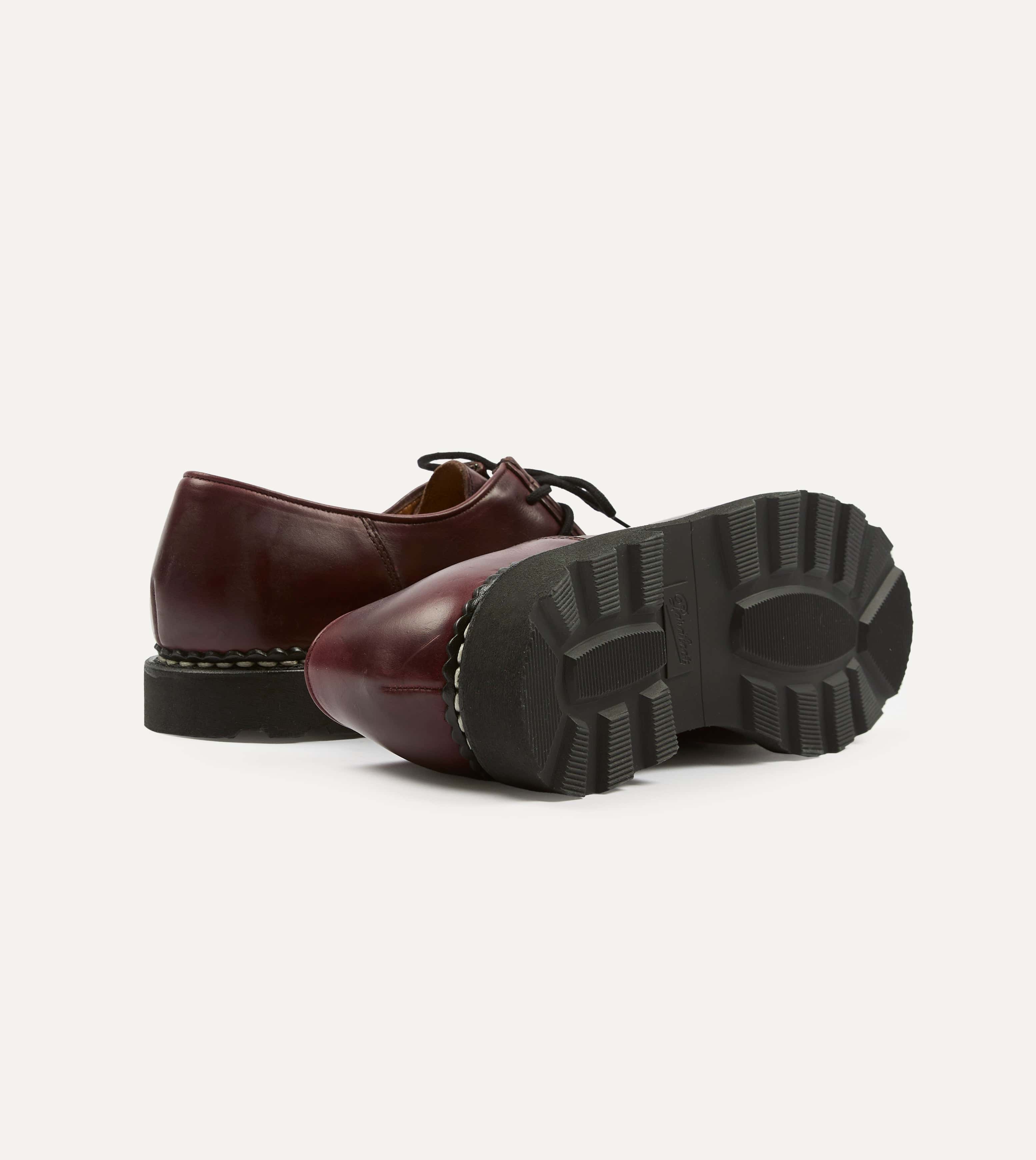 Paraboot Michael Bordeaux Leather Derby Shoe - Image 2
