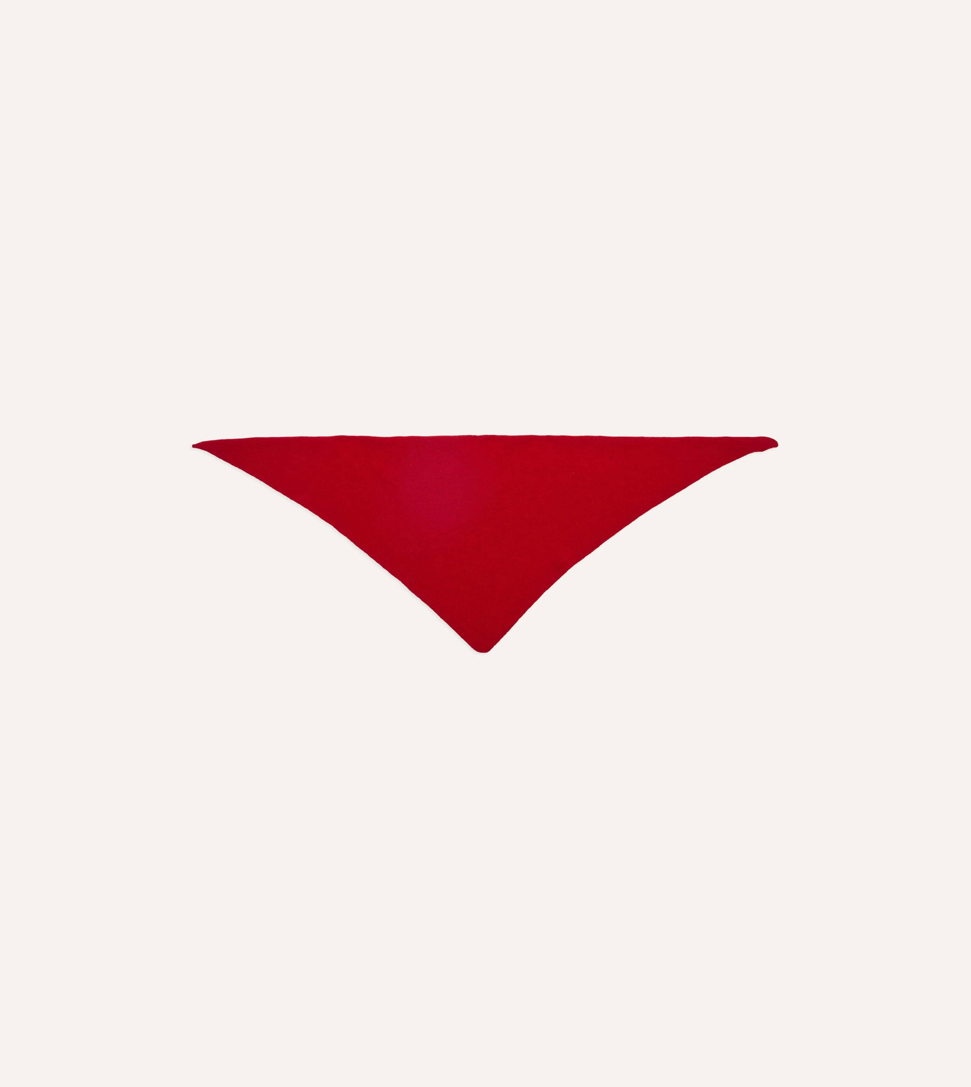 Red Lambswool Triangle Neck Scarf