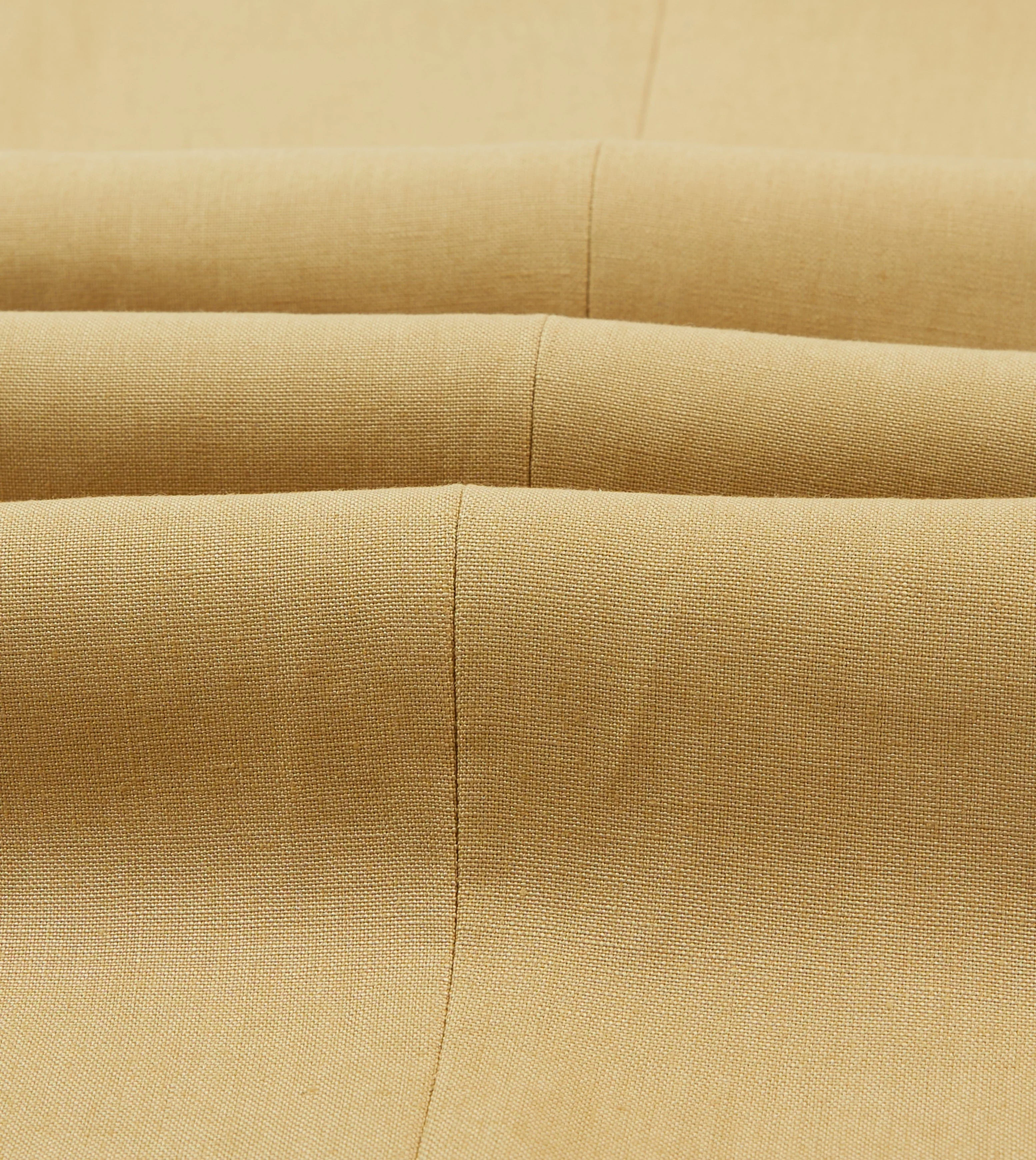 Sand Irish Linen Single Pleat Trouser - Image 2