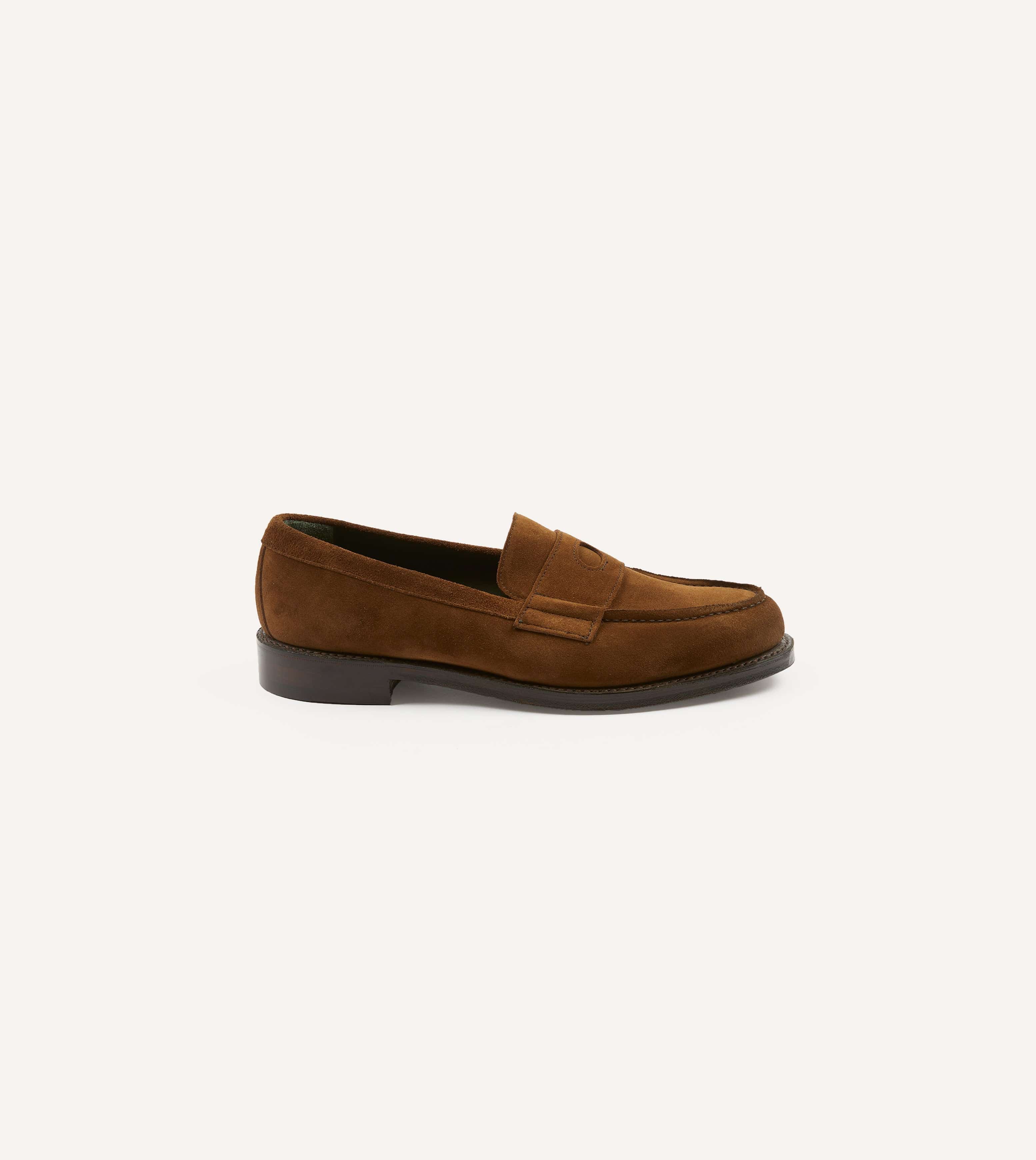 Snuff Suede Charles Goodyear Welted Penny Loafer - Image 6