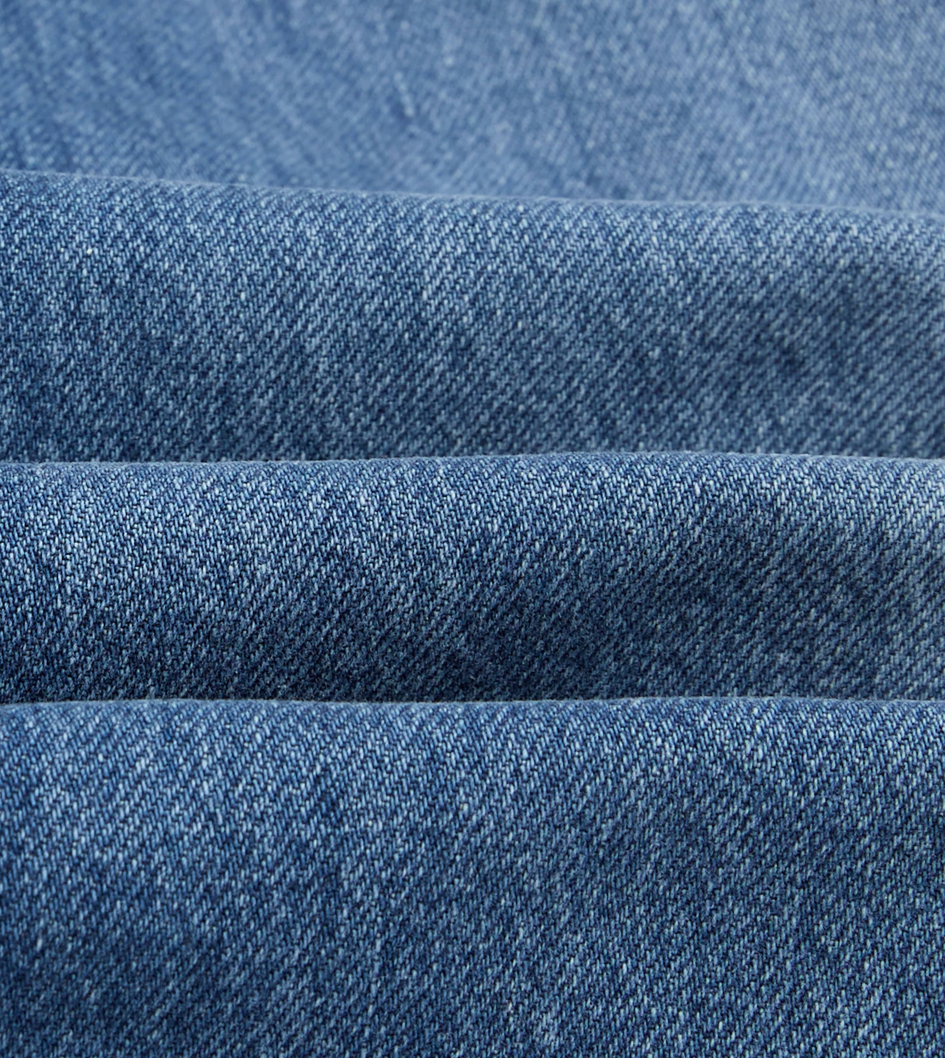 Stone Wash 13oz Seamless Denim Five-Pocket Jeans - Image 2