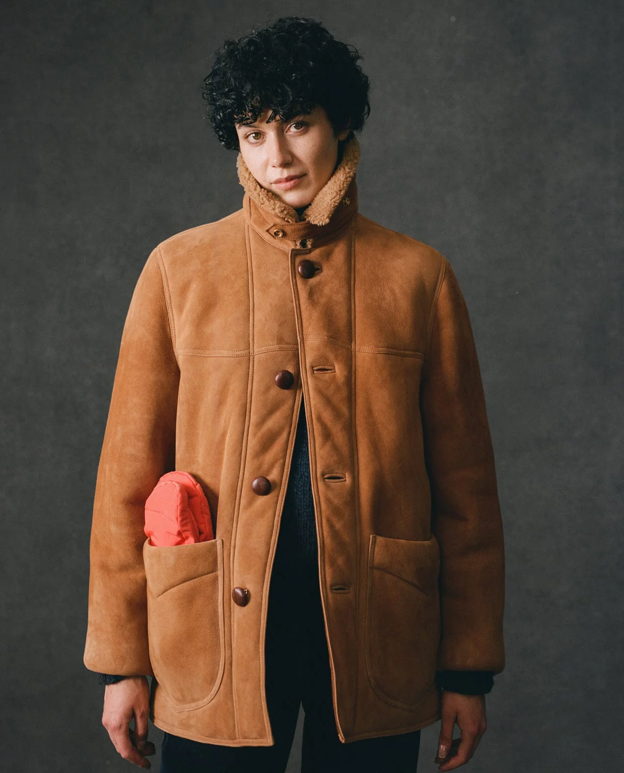 Tan Western Shearling Jacket - Image 10